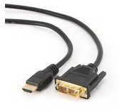 Kabel HDMI-DVI 0,5m,M/M stín., zlacené konekt. 1.3 foto