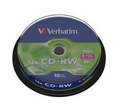 VERBATIM CD-RW 80min. 8-12x, 10 cake foto