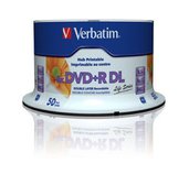 VERBATIM DVD+R DL (8xPrintable, 8,5GB), 50 cake foto