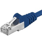 Premiumcord Patch kabel CAT6a S-FTP, RJ45-RJ45, AWG 26/7 10m, modrá foto