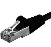 Premiumcord Patch kabel CAT6a S-FTP, RJ45-RJ45, AWG 26/7 0,25m černá foto