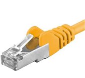 Premiumcord Patch kabel CAT6a S-FTP, RJ45-RJ45, AWG 26/7 2m, žlutá foto