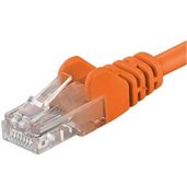 Patch kabel UTP RJ45-RJ45 level CAT6, 0.25m, oranžová foto