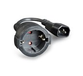 Gembird napájecí adaptérl IEC320 C14, Schuko, 15cm foto