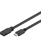 PremiumCord Převodník Prodlužovací kabel USB-C M/F, černý, 1m foto