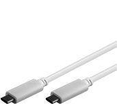 PremiumCord USB-C/male - USB-C/male, bílý, 1m foto