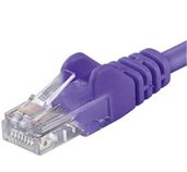 Patch kabel UTP RJ45-RJ45 level CAT6, 1m, fialová foto