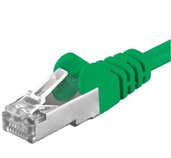 Premiumcord Patch kabel CAT6a S-FTP, RJ45-RJ45, AWG 26/7 0,25m zelená foto