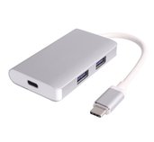 PremiumCord USB-C hub 2xUSB 3.0+PD charge foto