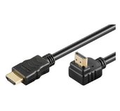 PremiumCord Kabel HDMI+Ethernet, zlac., 90°, 1m foto