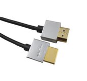 PremiumCord Slim Kabel HDMI+Ethernet, zlac., 1,5m foto