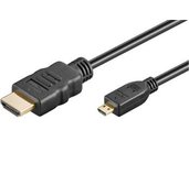 PremiumCord Kabel HDMI A - HDMI micro D, 2m foto