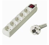 Prodlužovací přívod 230V, 10m,5 zásuvek + vypínač foto