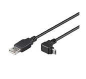 PremiumCord Kabel micro USB 2.0, A-B, 90°, 1m foto