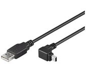 PremiumCord miniUSB 2.0, A-B, 5pinů, 90°, 1.8m foto