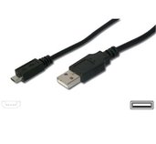 PremiumCord Kabel micro USB 2.0, A-B 20cm, černá foto