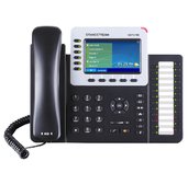 Grandstream GXP2160, 4,3” TFT bar. displej, 6 SIP účtů, 6 prog. tl., 24 BLF, BT, dual Gbit port, PoE foto