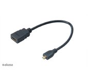 AKASA - HDMI na mikro HDMI adaptér - 25 cm foto