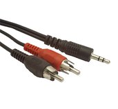 GEMBIRD kabel minijack 3.5mm - 2x RCA M/M 2,5m foto