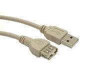 GEMBIRD prodlužovací kabel USB, 0,75m, šedý foto