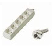 Prodlužovací přívod 230V, 5m, 5 zásuvek foto