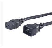 PremiumCord Kabel síťový prodlužovací 230V 16A 3m, konektory IEC 320 C19 - IEC 320 C20 foto