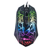 Herní myš C-TECH Tychon (GM-03P), casual gaming, herní, 7 barev podsvícení, 3200DPI, USB foto