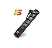 Rozvodný panel ACAR F5/5m 5x220V černý+přep.ochr. foto