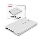 AXAGON RSS-M2SD, SATA - M.2 SATA SSD, interní 2.5” box foto