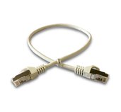 DATACOM Patch cord S/FTP CAT6A 0,5m šedý foto