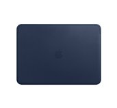 Leather Sleeve pro MacBook Pro 13 - Midnight Blue foto