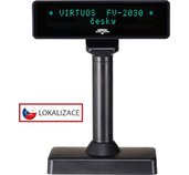 VFD zák.displej FV-2030B 2x20, 9mm,Serial, černý foto