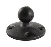 RAM Mounts kruhový adaptér/úchyt na rovné povrchy s AMPS vzorem děr, s čepem 1”, plast, RAP-B-202U foto