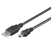 PremiumCord Kabel mini USB, A-B, 5pinů, 1m foto