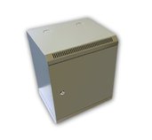10” rack jednodílný 9U/280 DATACOM šedý plech.dv. foto