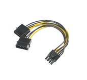 AKASA - 4-pin Molex na 6+2-pin PCIe adaptér foto