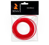 3DW - ABS filament 1,75mm červená, 10m, tisk 220-250°C foto