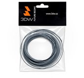 3DW - ABS filament 1,75mm stříbrná, 10m, tisk 220-250°C foto