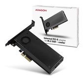 AXAGON PCEM2-D, PCIe x4 - M.2 NVMe M-key + SATA B-key slot adaptér, LP foto