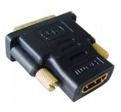 Kab. redukce HDMI-DVI F/M,zlacené kontakty, černá foto