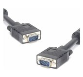 PremiumCord Kabel k monitoru HQ (Coax) 2x ferrit,SVGA 15p, DDC2,3xCoax+8žil, 3m foto