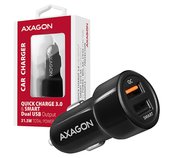 AXAGON PWC-QC5, QUICK a SMART nabíječka do auta, 2x port QC3.0/AFC/FCP + 5V-2.6A, 31.5W foto