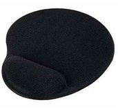 PremiumCord Podložka pod myš gelová černá foto