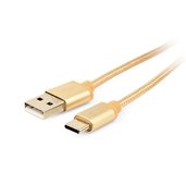 GEMBIRD Opletaný USB-C - USB 2.0,  M/M, 1,8 m, zlatý foto