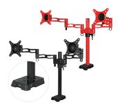 ARCTIC Z2 red - dual monitor arm with USB Hub inte foto