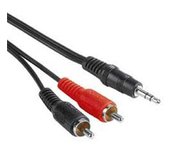 PremiumCord Kabel Jack 3.5mm-2xCINCH M/M 5m foto