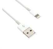 Kabel C-TECH USB 2.0 Lightning (IP5 a vyšší) nabíjecí a synchronizační kabel, 1m, bílý foto