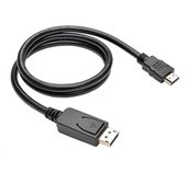 Kabel C-TECH DisplayPort/HDMI, 1m, černý foto