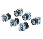 PremiumCord Sada montážní do racku ,50x šroub M6, 50x nut, 50x plastová podložka foto