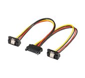 PremiumCord  Napájecí rozdvojka k HDD SATA - 2x SATA zalomený 90° foto